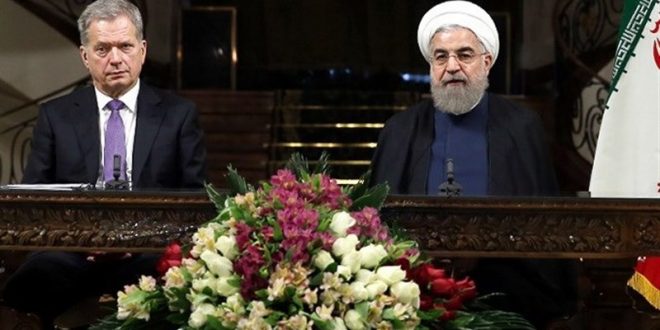 روحانی: تاکید بر روابط نزدیک تر بانکی با سوئد
