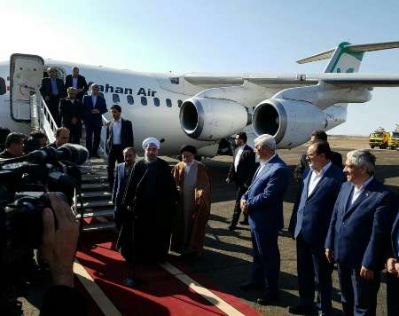 رییس جمهوری وارد سمنان شد