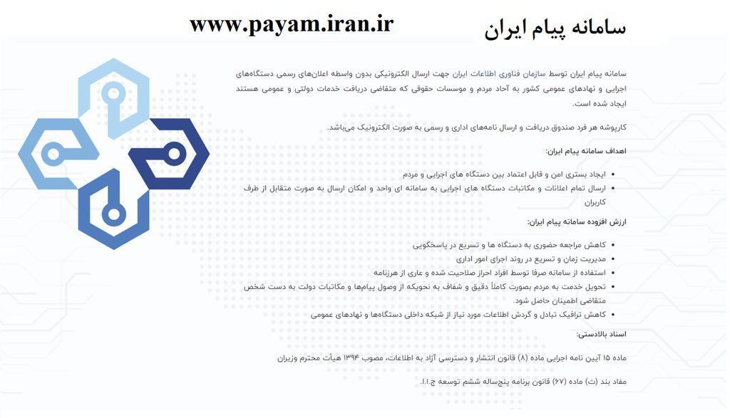 سامانه یکپارچه پیام ایران